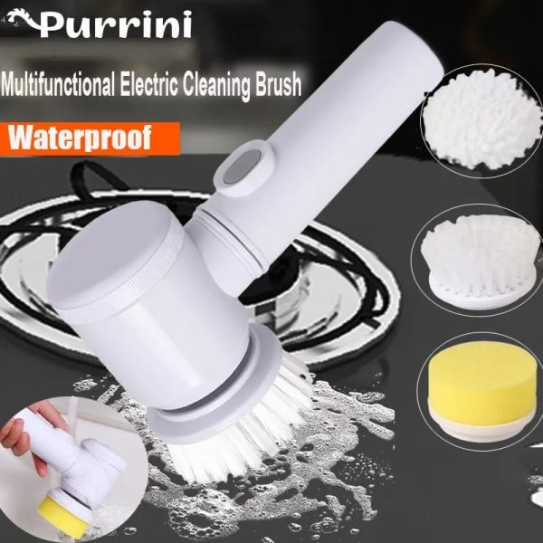 MagicBrush™ Wireless Electric Cleaning Brush – Rechargeable Scrubber for Bathtub, Tiles & Kitchen